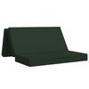 vidaXL Divano Letto Pieghevole 120 x 67 x 45 cm Verde Scuro