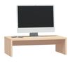 vidaXL Supporto per Monitor 50x27x15 cm in Legno Massello di Pino
