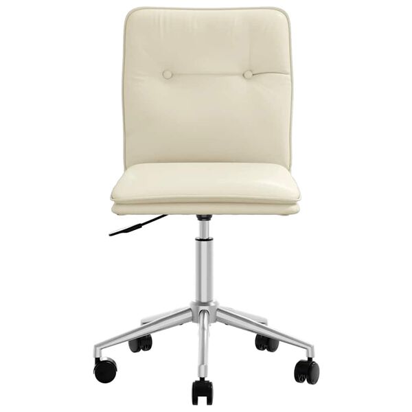 vidaXL Sedie da Pranzo 6 pz Crema in Similpelle