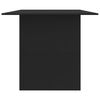 vidaXL Tavolo da Pranzo Nero 180x90x76 cm in Legno Multistrato
