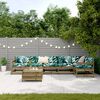 vidaXL Set Divani da Giardino 7 pz in Legno Impregnato di Pino