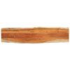 vidaXL Piano Tavolo 160x40x3,8 cm Rettangolare Legno Acacia Bordi Vivi