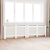 vidaXL Coperture per Radiatori 2 pz Bianche 152x19x81,5 cm in MDF