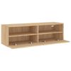vidaXL Mobile TV Parete Rovere Sonoma 100x30x30cm in Legno Multistrato