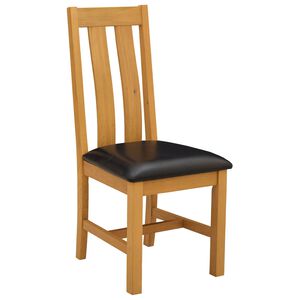 vidaXL Sedia da pranzo 2 pz Legno di Quercia Massello Nero