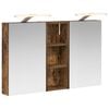 vidaXL Set di Armadi da Bagno con lo scaffale 3 pcs 80 x 10,5 x 50 cm