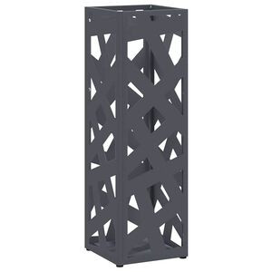 vidaXL Stand per Ombrelli da Pioggia Antracite 15,5 x 15,5 x 49 cm