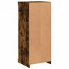 vidaXL Credenza con Luci LED Rovere Fumo 41x37x100 cm
