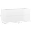 vidaXL Mobile Lavabo Bianco Lucido 100x38,5x45 cm in Legno Multistrato