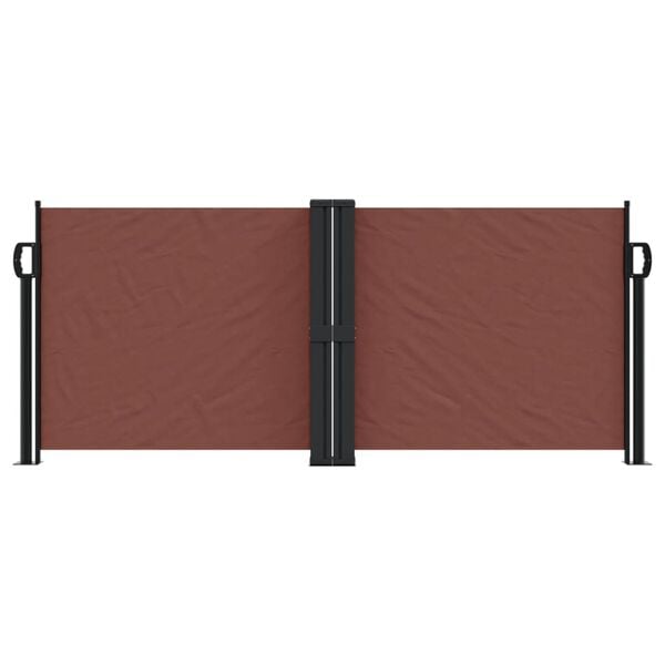 vidaXL Tenda da Sole Laterale Retrattile Marrone 100x1000 cm