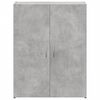 vidaXL Schedario Grigio Cemento 60x32x77,5 cm in Legno Multistrato