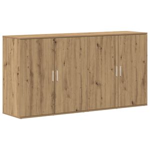 vidaXL Credenza 2 pcs Rovere artigianale 79 x 38 x 80 cm