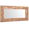 vidaXL Specchio Decorativo in Legno di Teak 120x60 cm Rettangolare