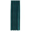 vidaXL Tende oscuranti 2 pcs Verde Scuro 140 x 260 cm Velluto