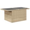 vidaXL Set Divano da Giardino 9 pz con Cuscini Beige in Polyrattan
