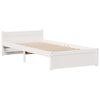 vidaXL Letto Libreria senza Materasso Bianco 100x200 cm Legno di Pino