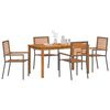 vidaXL Set da Pranzo per Giardino 5 pcs Grigio