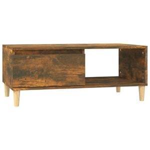 vidaXL Tavolino da Salotto Rovere Fumo 90x50x36,5 cm Legno Multistrato