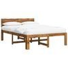 vidaXL Letto matrimoniale con testiera ROSTOCK Naturale 140 x 200 cm