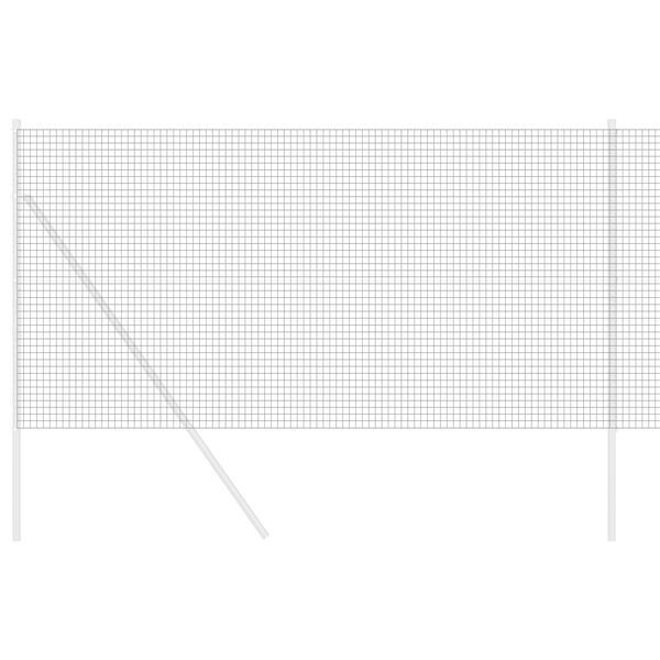 vidaXL Recinzione in Rete Saldato Grigio 1.2 x 50 m Acciaio