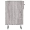 vidaXL Panca Porta Scarpe Grigio Sonoma 102x35x55 cm Legno Multistrato