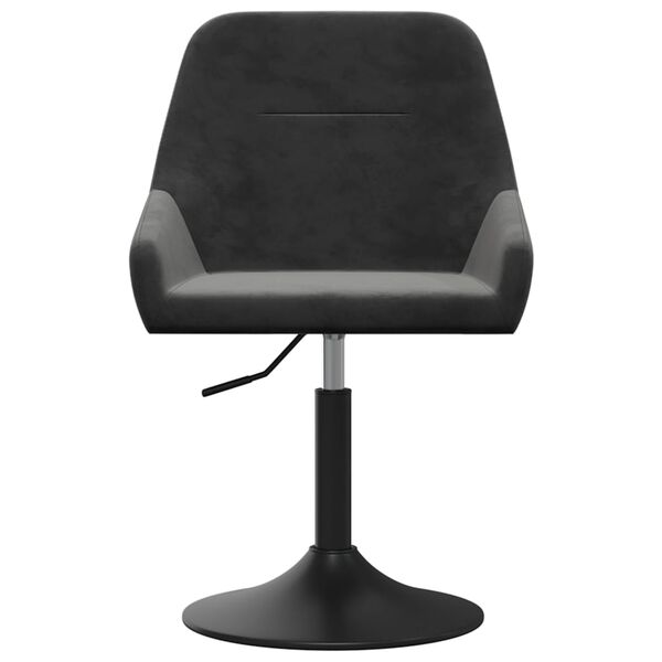 vidaXL Sgabello da Bar Grigio Scuro in Velluto