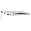 vidaXL Tenda retrattile Grigio chiaro e bianco 3,5 x 2,5 m