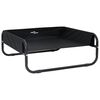 vidaXL Letto per Cani Nero 75 x 75 x 30 cm Acciaio