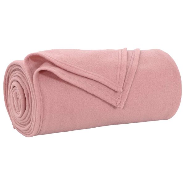vidaXL Coperta Rosa 270 x 240 cm Panno