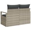 vidaXL Divano da giardino con cuscino 120 x 62 x 69 cm. polyrattan