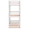 vidaXL Letto a Castello Triplo Bianco 90x200 cm Legno Massello di Pino