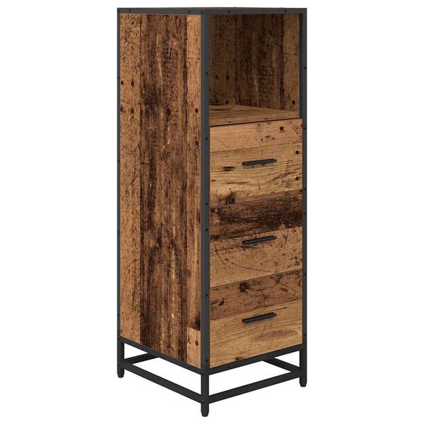 vidaXL Set di mobili per il bagno Legno vecchio 35 x 37,5 x 100 cm
