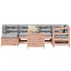 vidaXL Set Divani da Giardino 7 pz in Legno Massello Abete Douglas
