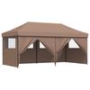 vidaXL Tenda Party Marrone 292 x 580 x 315 cm Tessuto Oxford