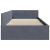 vidaXL Cornice del letto ad angolo Grigio scuro 100 cm x 200 cm