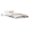 vidaXL Struttura del letto con testiera Bianco 100 x 200 cm legno