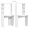 vidaXL Scrivania Bianco 78,5 x 37 x 154,5 cm Legno multistrato