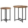 vidaXL Set tavolini 2 pcs Rovere Affumicato e Nero