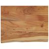 vidaXL Mensola a Muro 50x40x2,5cm Rettangolare Legno Acacia Bordi Vivi