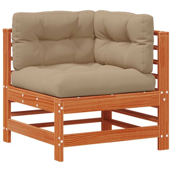 vidaXL Set Lounge da Giardino 5 pcs Marrone Cera