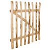 vidaXL Cancello Singolo per Recinzione in Legno di Nocciolo 100x100 cm
