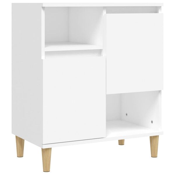 vidaXL Credenza Bianca 60x35x70 cm in Legno Multistrato