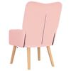 vidaXL poltrona Rosa 63 x 67 x 94 cm Tessuto di Pecora e Plywood