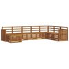 vidaXL Set divani 8 pcs Naturale Legno di Acacia Massello