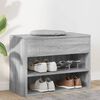 vidaXL Scarpiera Grigio Sonoma 60x30x45 cm in Legno Multistrato