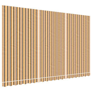 vidaXL Tessuto di Ricambio per Tenda Strisce Multicolore 5x3 m