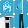 vidaXL Tenda Gazebo Blu 194 x 194 x 251 cm Tessuto