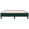 vidaXL Letto a Molle senza Materasso Verde Scuro 120x220 cm Velluto