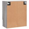 vidaXL Armadietto a Muro Grigio Sonoma 60x31x70cm in Legno Multistrato