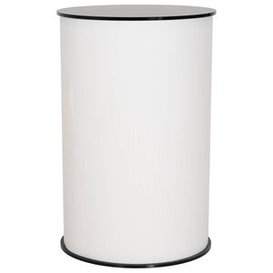 vidaXL Bancone per fiera Nero e Bianco &Oslash; 60 x 93 cm